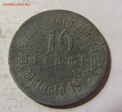 Нотгельд 10 пф 1919 Баден-Баден №1 03.10.2021 22:00 МСК - CIMG6283.JPG