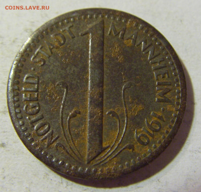 Нотгельд 10 пф 1919 Маннхайм №1 03.10.2021 22:00 МСК - CIMG6289.JPG