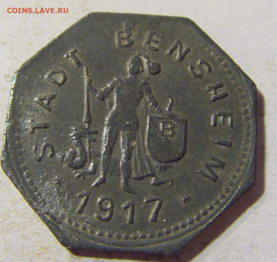 Нотгельд 10 пф 1917 Бенсхайм №1 03.10.2021 22:00 МСК - CIMG6304.JPG