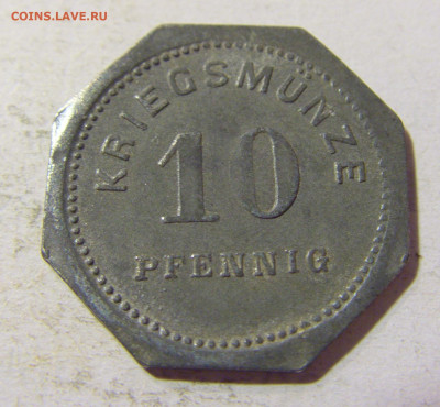 Нотгельд 10 пф 1917 Бенсхайм №1 03.10.2021 22:00 МСК - CIMG6302.JPG