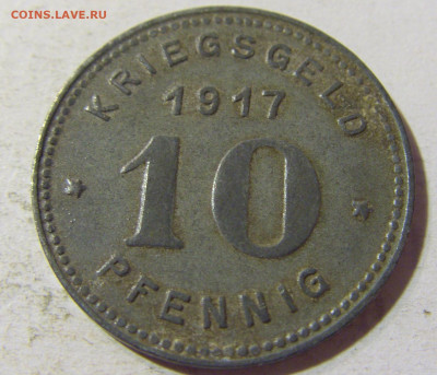 Нотгельд 10 пф 1917 Виттен №1 03.10.2021 22:00 МСК - CIMG6310.JPG