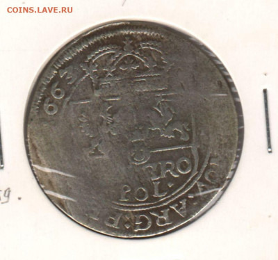 Польша, тымф,	1663 - Польша тымф 1663