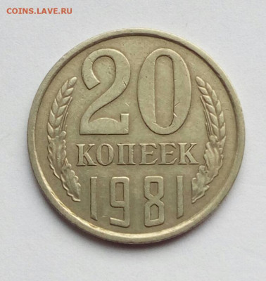 20 копеек 1981 Заметное слоение аверса до 4.10.2021 - IMG_20210929_130132