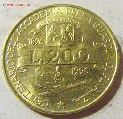 200 лир 1996 академия Италия №1 03.10.2021 22:00 МСК - CIMG6446.JPG