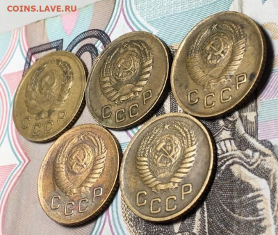 1 копейка 1936-54 5 шт. Домашние. до 01.10 в 22.00 - holmfACb-pg