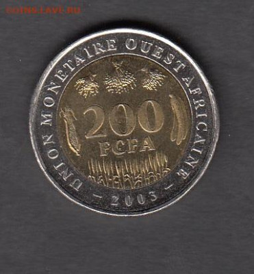 Западная Африка(ВСЕАО) 2003 200 франков без оборота до 04 10 - 126