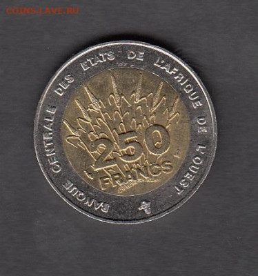 Западная Африка(ВСЕАО) 1996 250 франков без оборота до 04 10 - 127
