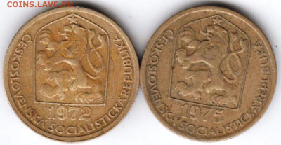 Чехословакия  20 геллеров  1972, 1975 до 08.10.21 г. в 23.00 - 008