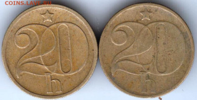 Чехословакия  20 геллеров  1972, 1975 до 08.10.21 г. в 23.00 - 031