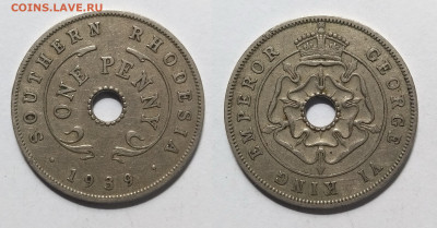 Южная Родезия 1 пенни 1939 г Георг VI - 5.10 22:00 мск - IMG_20211001_185039