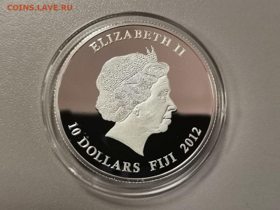 10 долларов 2012 Фиджи- Виктор Цой, Ag999, до 09.10 - С Цой-2