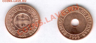 2 монеты филиппин UNC. С рубля! До 2.11.2011 в 22-00 - 15centimo-2
