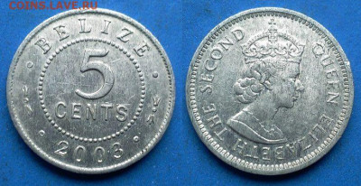 Белиз - 5 центов 2003 года до 10.10 - Белиз 5 центов, 2003