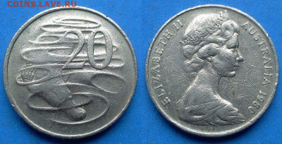 Австралия - 20 центов 1980 года до 10.10 - Австралия 20 центов, 1980