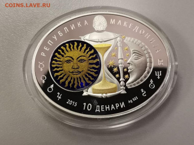 10денар 2014 Македония- Рыбы, Ag925, до 10.10 - Z Зодиак-Рыбы-3
