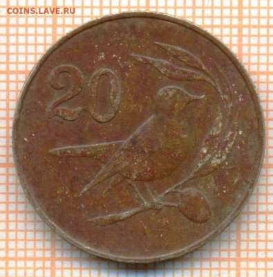 Кипр 20 центов 1983 г.,до  09.10.2021 г. 22.00 по Москве - Кипр 20 центов 1983 3371а