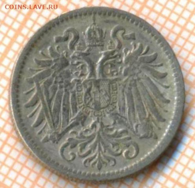 Австрия 10 геллеров 1907 г., до 09.10.2021 г. 22.00 по Моск - Австрия 10 гелеров 1907 3282а