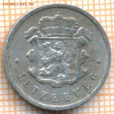 Люксембург 25 сантимов 1963 г., до 09.10.2021 г. 22.00 по Мо - Люксембург 25 сантимов 1963 3229а