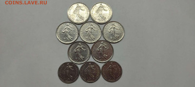 Фикс! 1,2,5,10 франков Франции, до 06.10.2021г. - IMG_20210928_083352_thumb