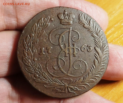 5 копеек 1763, 1769, 1779, 1782 все ЕМ на оценку - 5 коп 1763.0