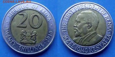Кения - 20 шиллингов 2010 года (БИМ) до 11.10 - Кения 20 шиллингов, 2010