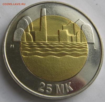 ФИНЛЯНДИЯ 25 марок 1997. Биметалл. ОТЛИЧНАЯ. - 056.JPG