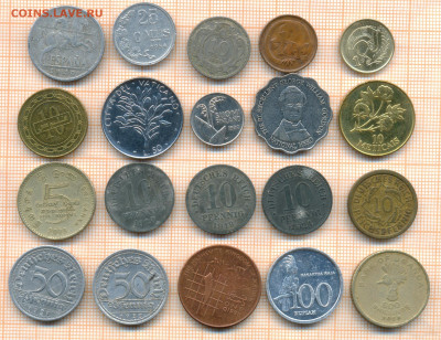 монеты разные 20 штук 9 от 5 руб. фикс цена - лист 9 001