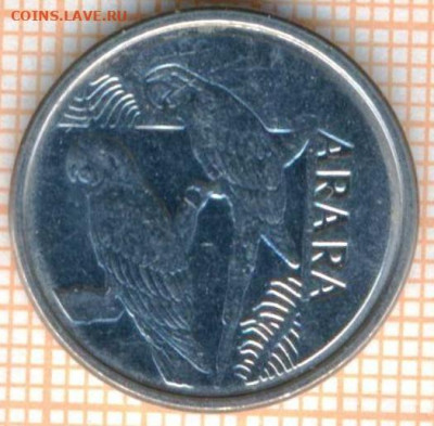 Бразилия 5 крузейро реал 1993 г., до 11.10.2021 г. 22.00 по - Бразилия 5 крузейро 1993 3403а