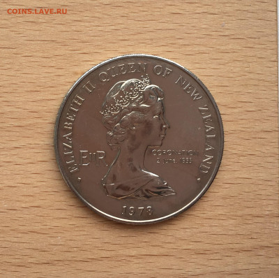 Крона Шайба Новая Зеландия 1$ доллар 1978 25 лет коронации - IMG_0658.JPG