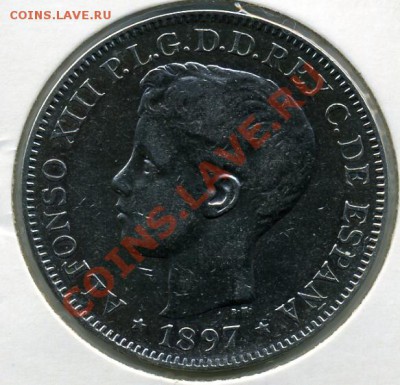 1 песо 1897 года Испанские Филиппины на оценку - 1 песо 1897().JPEG