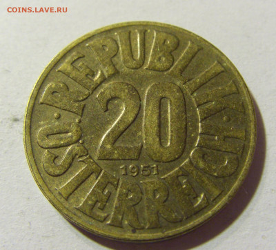 20 грош 1951 Австрия №1 09.10.2021 22:00 М - CIMG8311.JPG