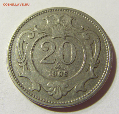 20 геллеров 1908 Австрия №1 09.10.2021 22:00 М - CIMG8415.JPG