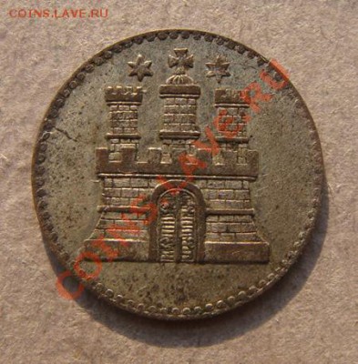 - Германия- Гамбург 1 дрейлинг 1855 - 03.11.2011 в 22.00 - Coin1253(2)