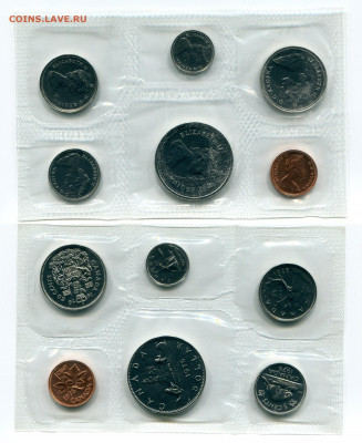 Канада 1,5,10,25,50 центов, 1 доллар 1976 до 12.10.21 в 22 - img269