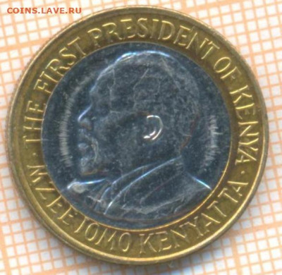 Кения 10 шиллингов 2010 г., до 12.10.2021 г. 22.00 по Москве - Кения 10 шиллингов 2010 3420а