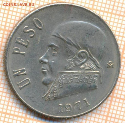 Мексика 1 песо 1971 г., до 12.10.2021 г. 22.00 по Москве - Мексика 1 песо 1971 3421