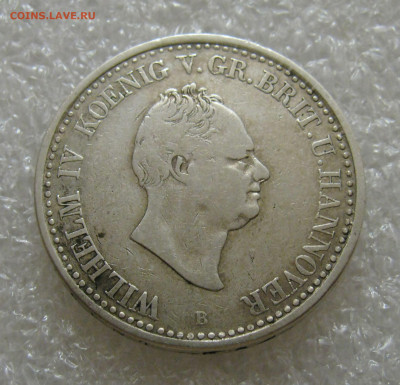 Королевство Ганновер и Британия. Вильгельм IV. ТАЛЕР 1834 RR - Тл1834 (2).JPG