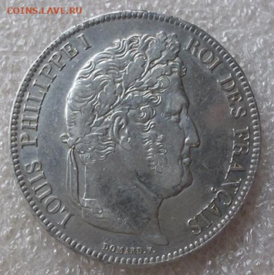Франция 5 франков 1837 год. Луи Филипп 1. - 003.JPG