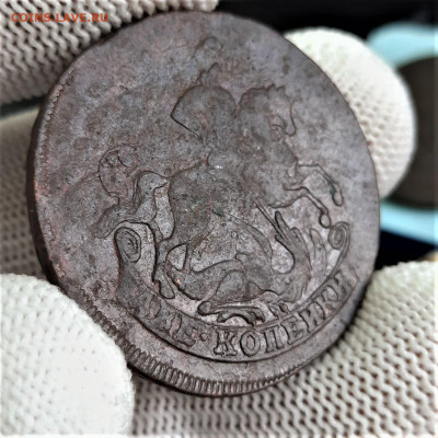 2 копейки 1757 перечекан - 10-10-21 - 23-10 мск - 20211007_123840
