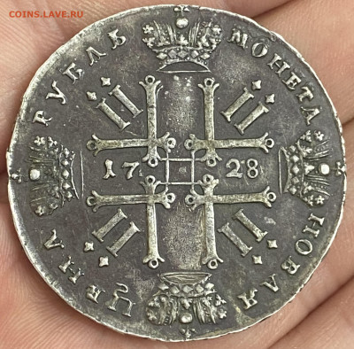 Рубль 1728г. Пётр ll. - DFF21E0E-C064-4AE1-A9CF-074B4180F280