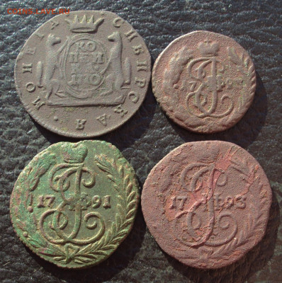 полушка 1793бб, денга 1791бб, 1793бб, копейка 1770 сибирь - DSC09636 (2)
