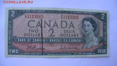 Канада. 2 доллара. 1954 г. до 16,10,21 по МСК 22-00 - IMGA0338.JPG