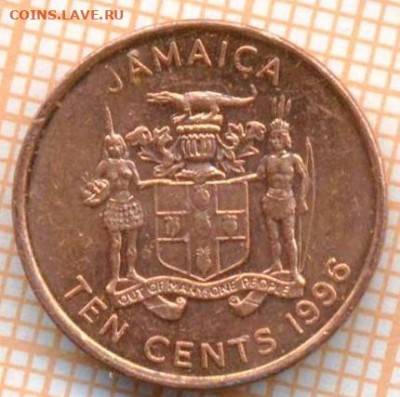 Ямайка 10 центов 1996 г., до 16.10.2021 г. 22.00 по Москве - Ямайка 10 центов 1996 3436