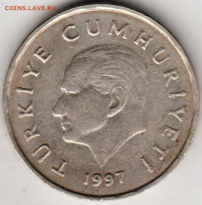 ТУРЦИЯ 50 bin lira  1997 г. до 17.10.21 г. в 23.00 - 023