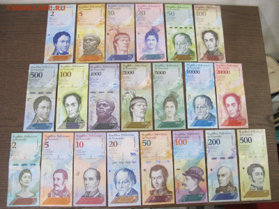 Венесуэла полный набор 21 банкнота 2008-2018 UNC - IMG_4989.JPG