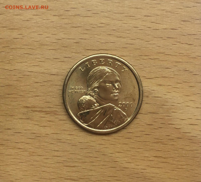 США 1$ доллар 2000 двор D Сакагавея Индианка Парящий Орёл - IMG_1253.JPG