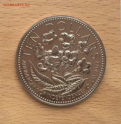 Редкая Шайба Багамские острова 10 долларов 1976 тираж 100 шт - IMG_0921.JPG
