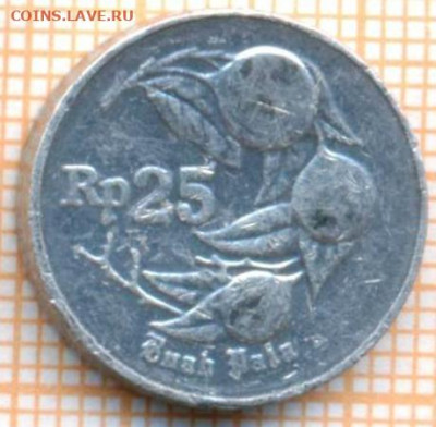 Индонезия 25 рупий 1994 г., до 19.10.2021 г. 22.00 по Москв - Индонезия 25 рупий 1994 3346а
