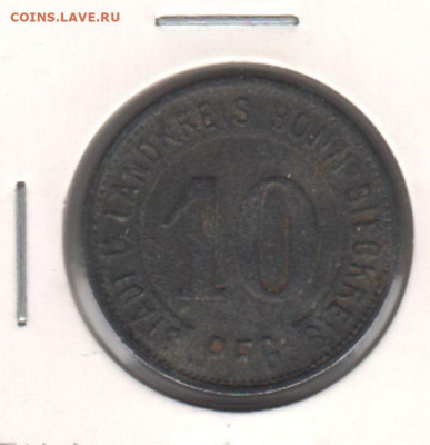 Нотгельд. Бонн, 10 пфеннигов, 1919. до 18.10.2021г - 2