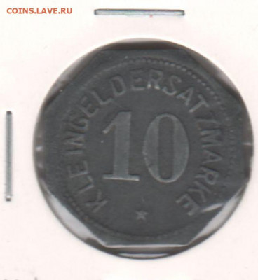 нотгельд. Майнц, 10 пфеннигов 1917 до 18.10.21. - 2